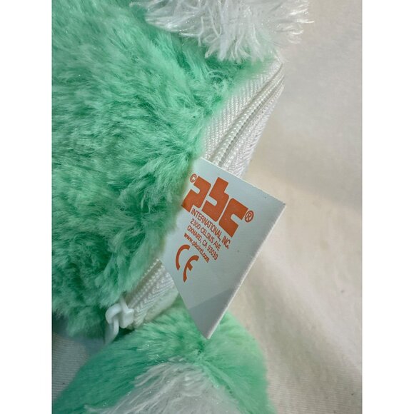 Green Plush Bunny Singing Tulle Bow 10" Tall PBC International Little Bunny Foo - Picture 6 of 6